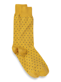 Dot Cotton Blend Sock - Yellow Multi