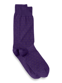 Dot Cotton Blend Sock - Purple Multi