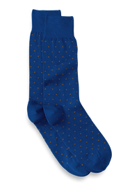 Dot Cotton Blend Sock - Blue Multi