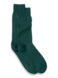 Dot Cotton Blend Sock - Green Multi