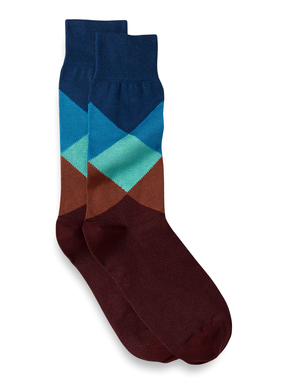 Product Image of Argyle Cotton Blend Sock-Multi