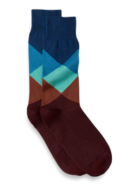 Argyle Cotton Blend Sock - Multi