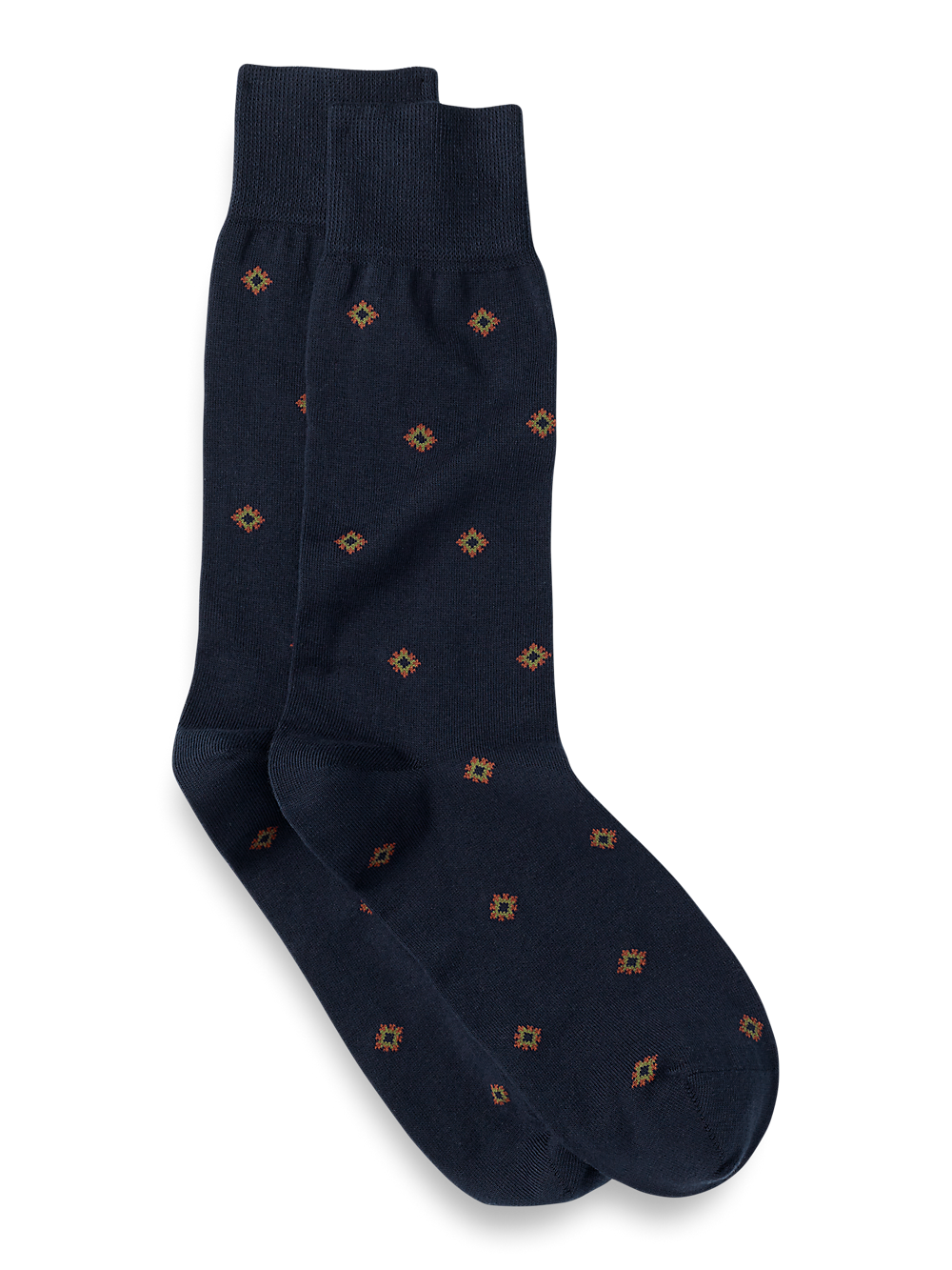 Product Image of Medallion Cotton Blend Sock-Navy