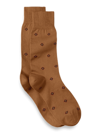 Medallion Cotton Blend Sock - Bronze