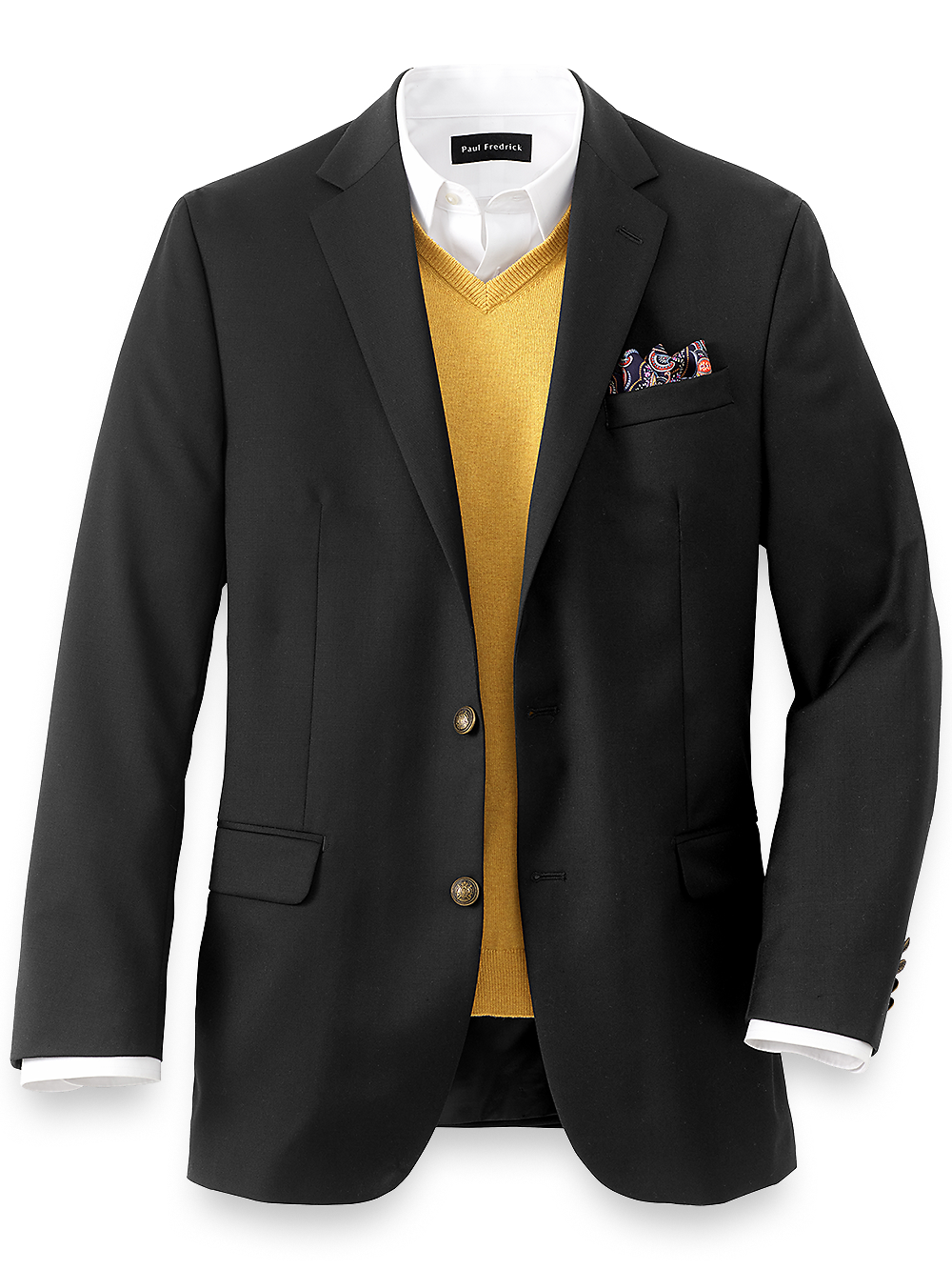 Product Image of Classic Fit Wool Travel Blazer-Black