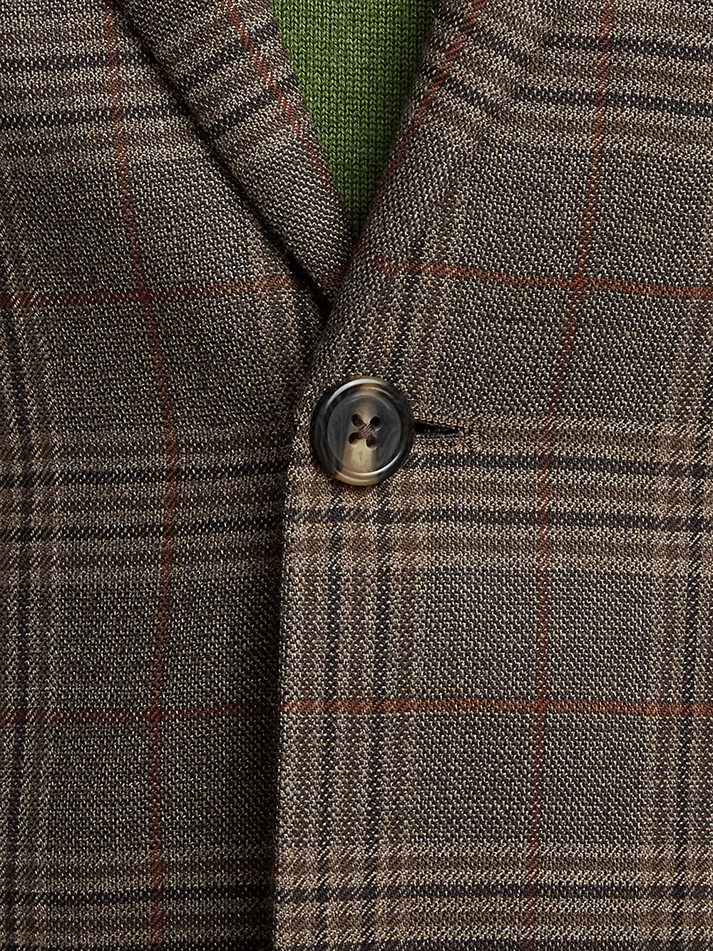 Alternate Image of Wool Plaid Single Breasted Notch Lapel Sport Coat-4