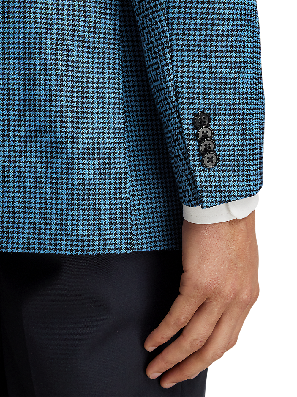 Alternate Image of Wool Houndstooth Single Breasted Peak Lapel Sport Coat-2