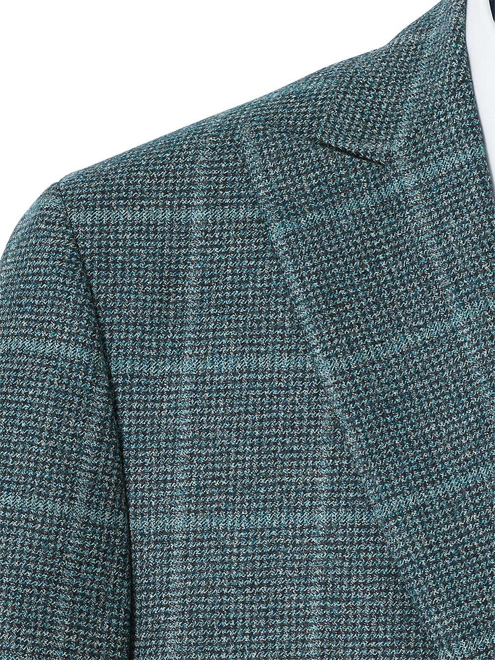 Alternate Image of Italian Wool Plaid Single Breasted Peak Lapel Sport Coat-3