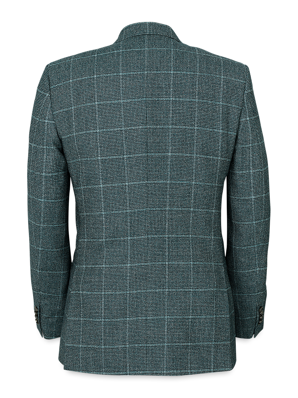 Alternate Image of Italian Wool Plaid Single Breasted Peak Lapel Sport Coat-4