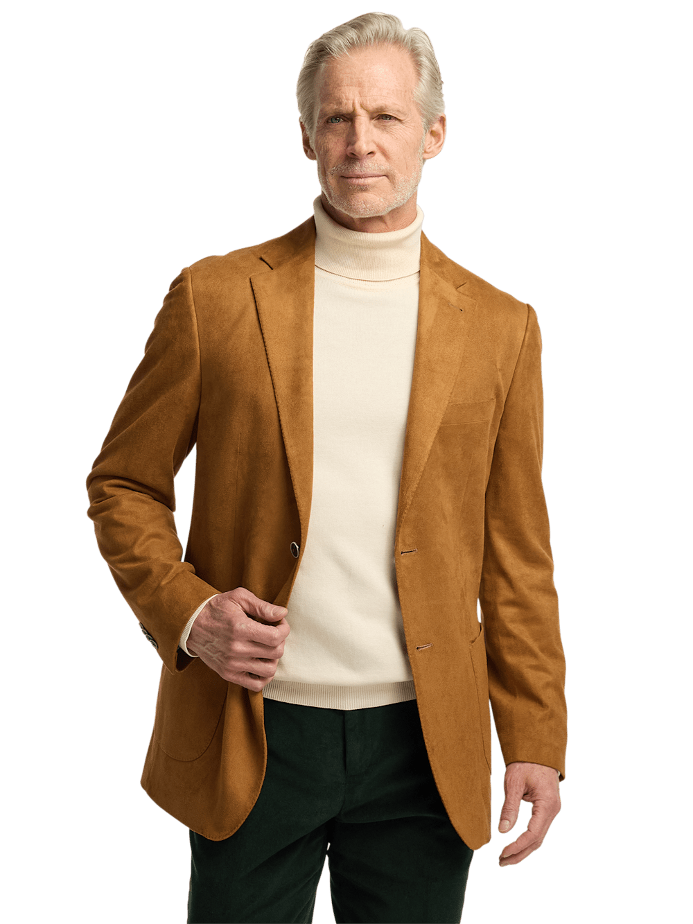 Alternate Image of Microsuede Single Breasted Notch Lapel Sport Coat-1