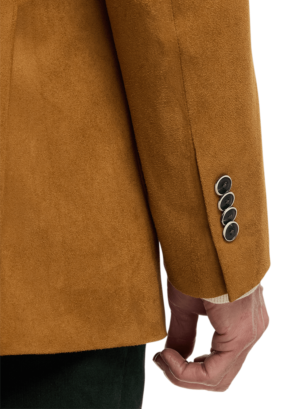 Alternate Image of Microsuede Single Breasted Notch Lapel Sport Coat-3