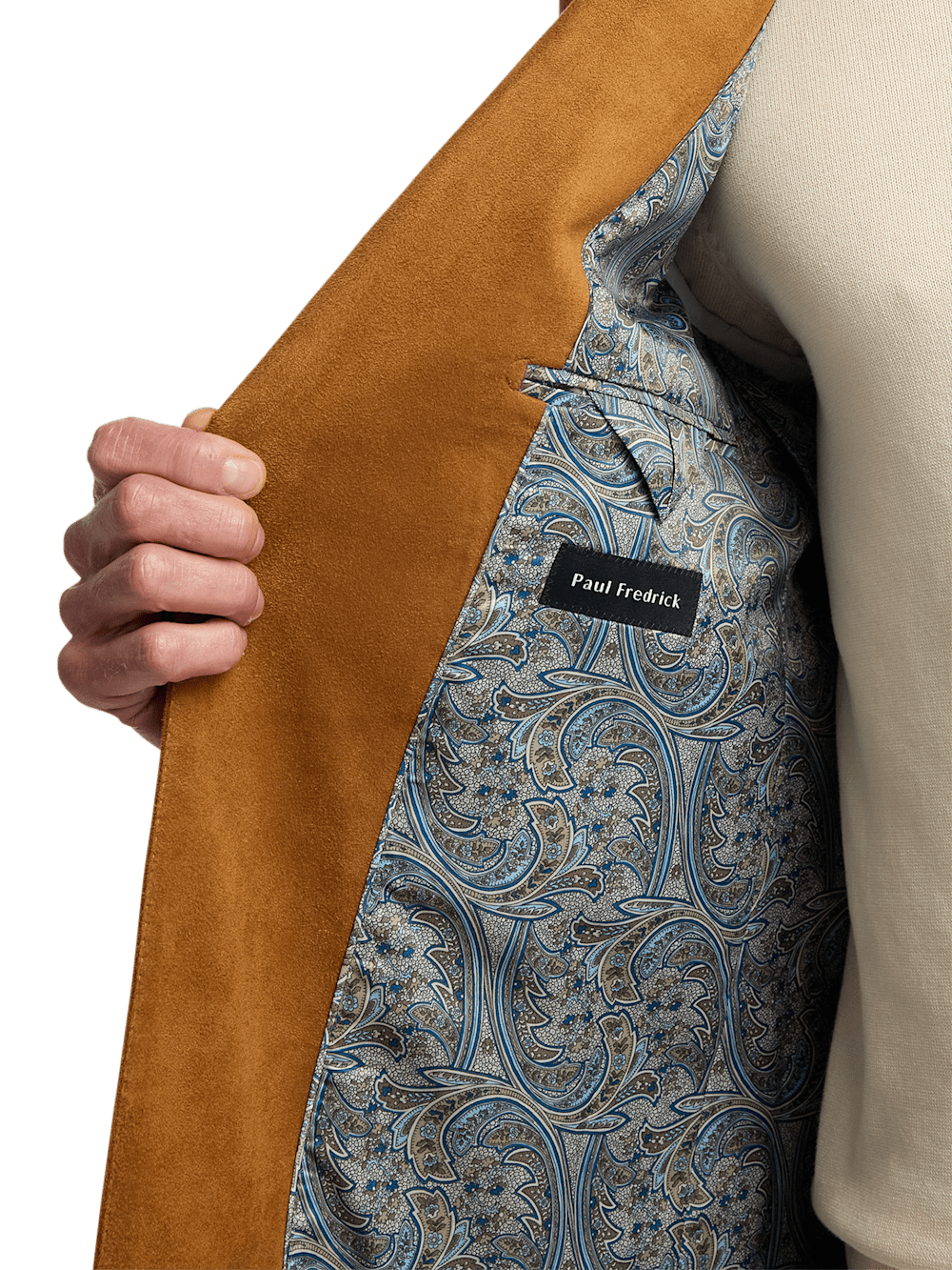 Alternate Image of Microsuede Single Breasted Notch Lapel Sport Coat-4