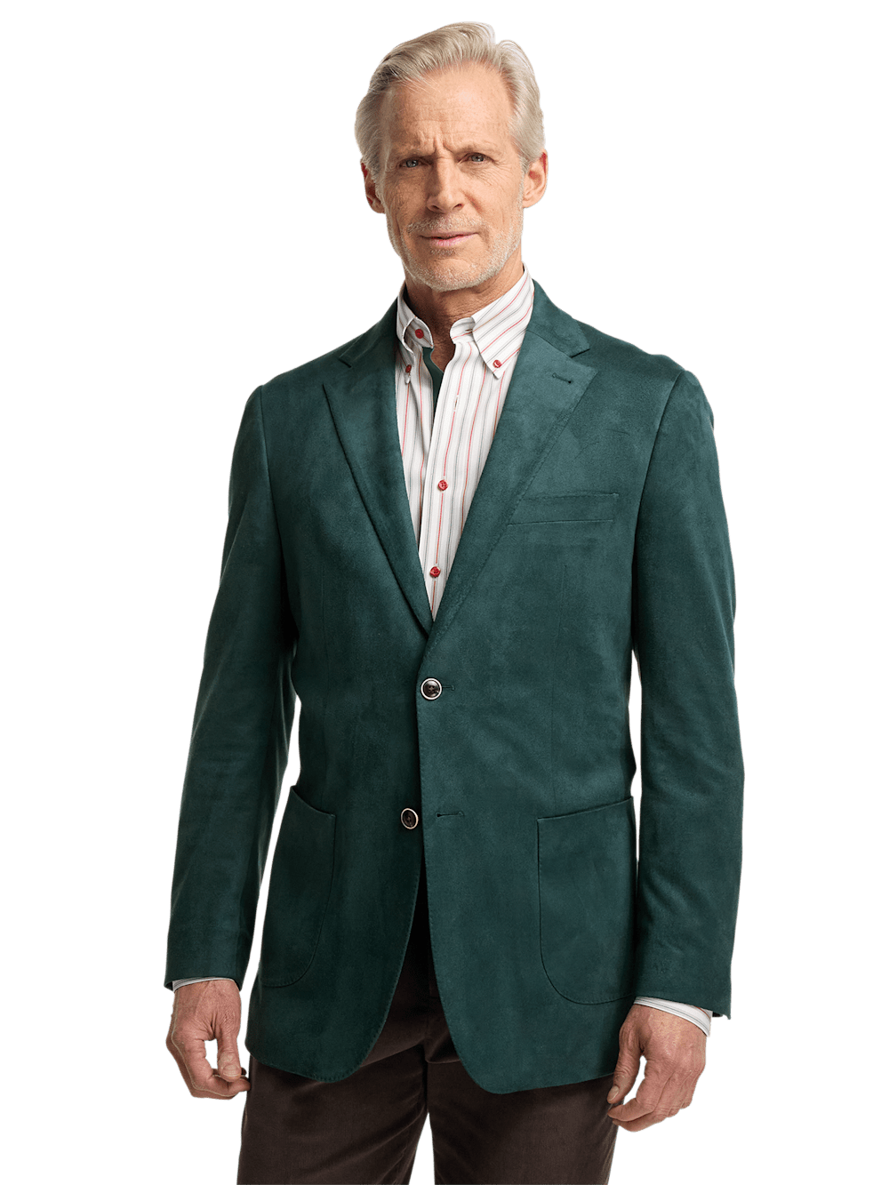 Alternate Image of Microsuede Single Breasted Notch Lapel Sport Coat-2