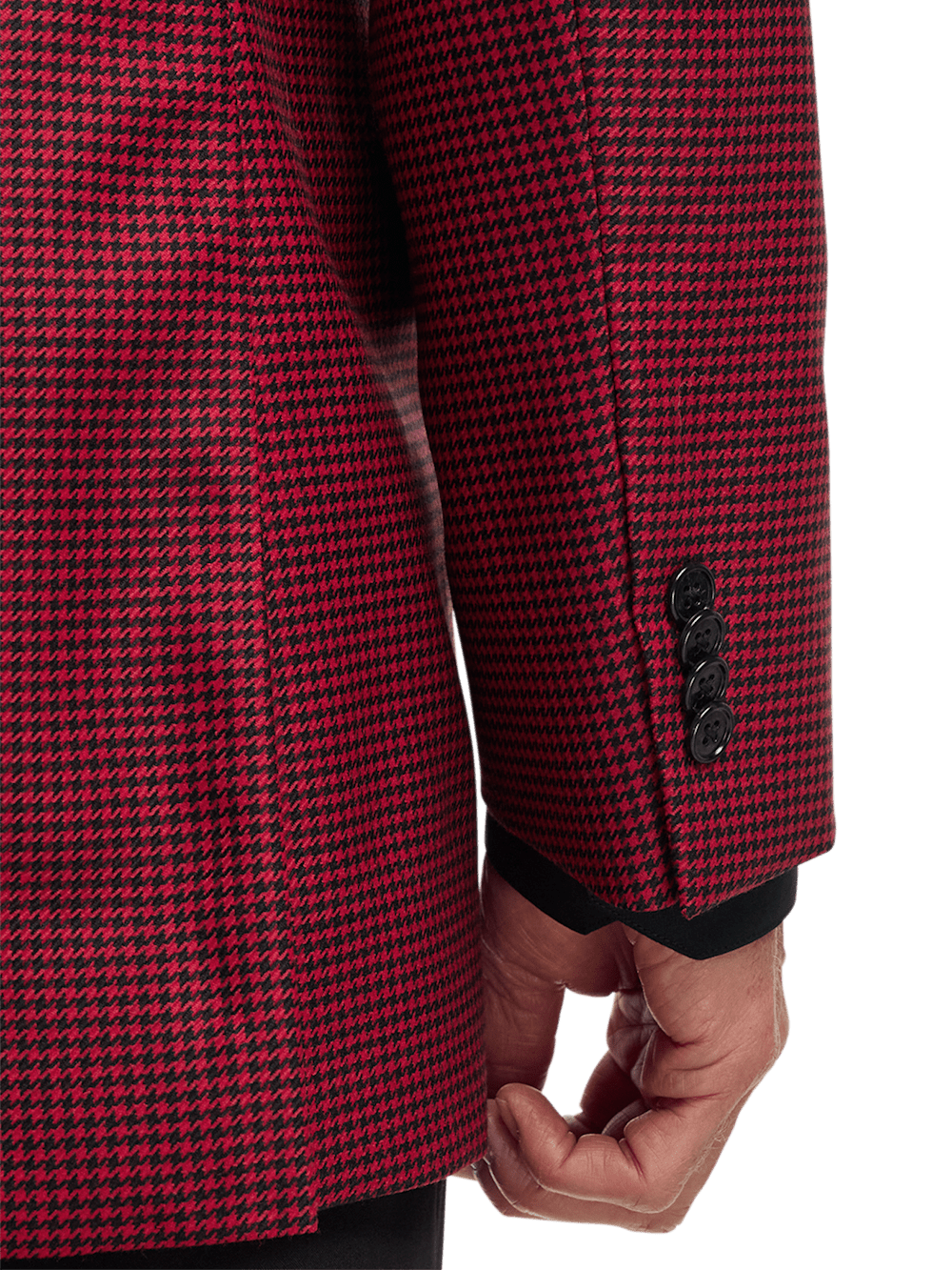 Alternate Image of Wool Houndstooth Single Breasted Peak Lapel Sport Coat-3