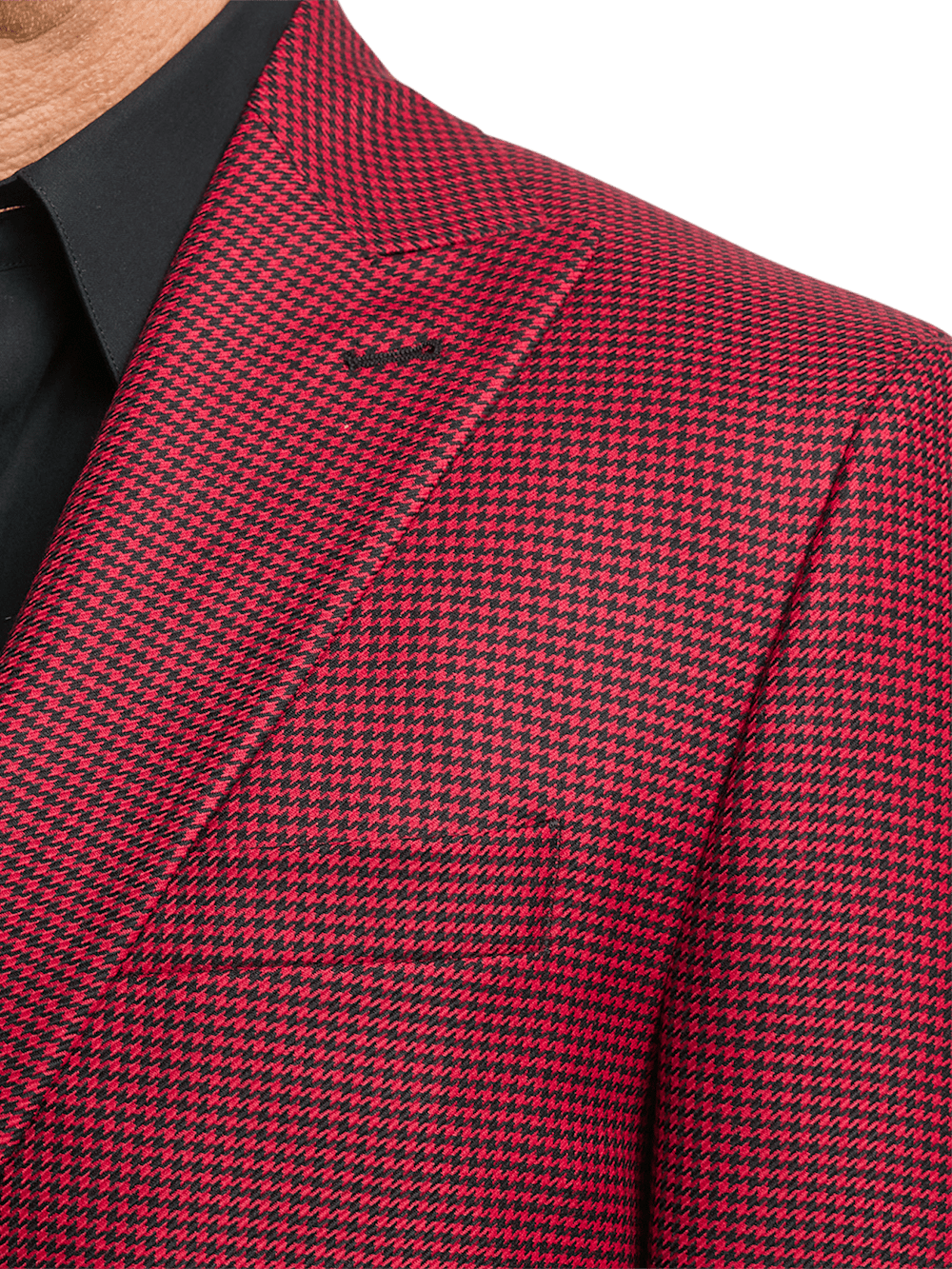 Alternate Image of Wool Houndstooth Single Breasted Peak Lapel Sport Coat-6