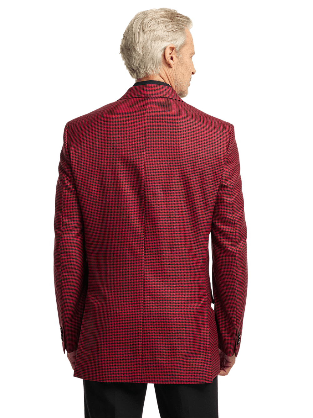 Alternate Image of Wool Houndstooth Single Breasted Peak Lapel Sport Coat-7