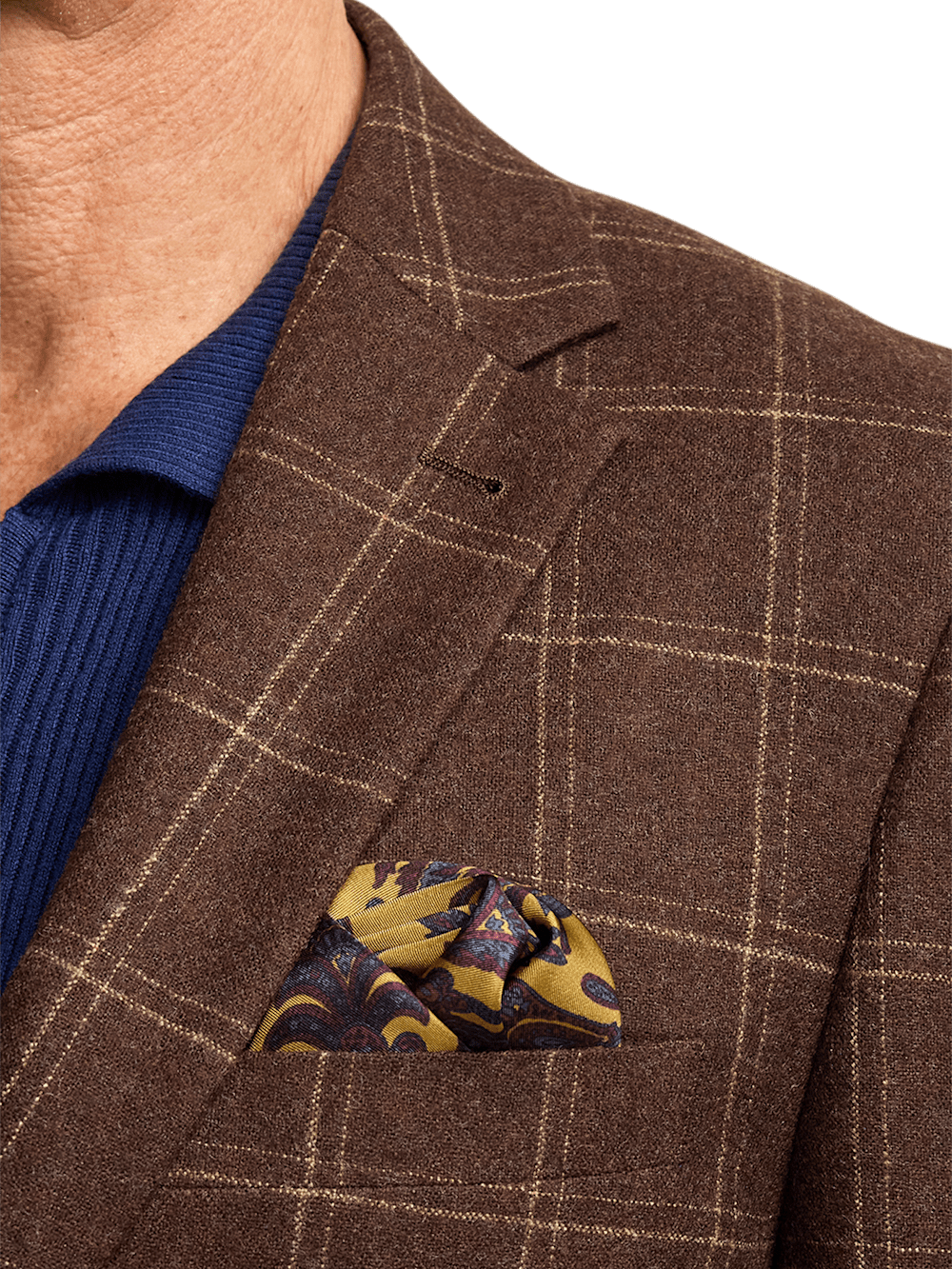 Alternate Image of Wool Plaid Single Breasted Notch Lapel Sport Coat-6