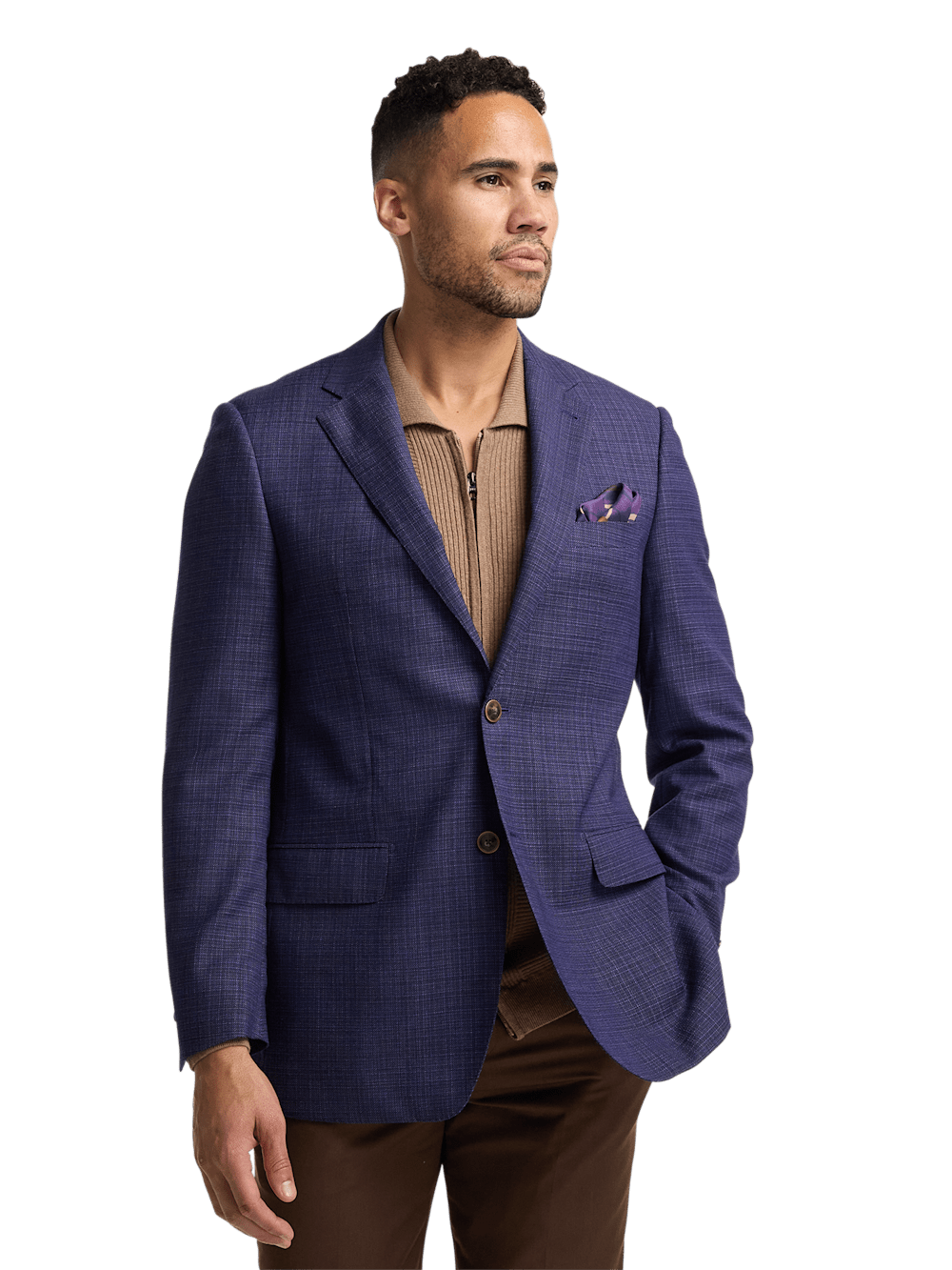 Alternate Image of Wool Single Breasted Notch Lapel Sport Coat-2