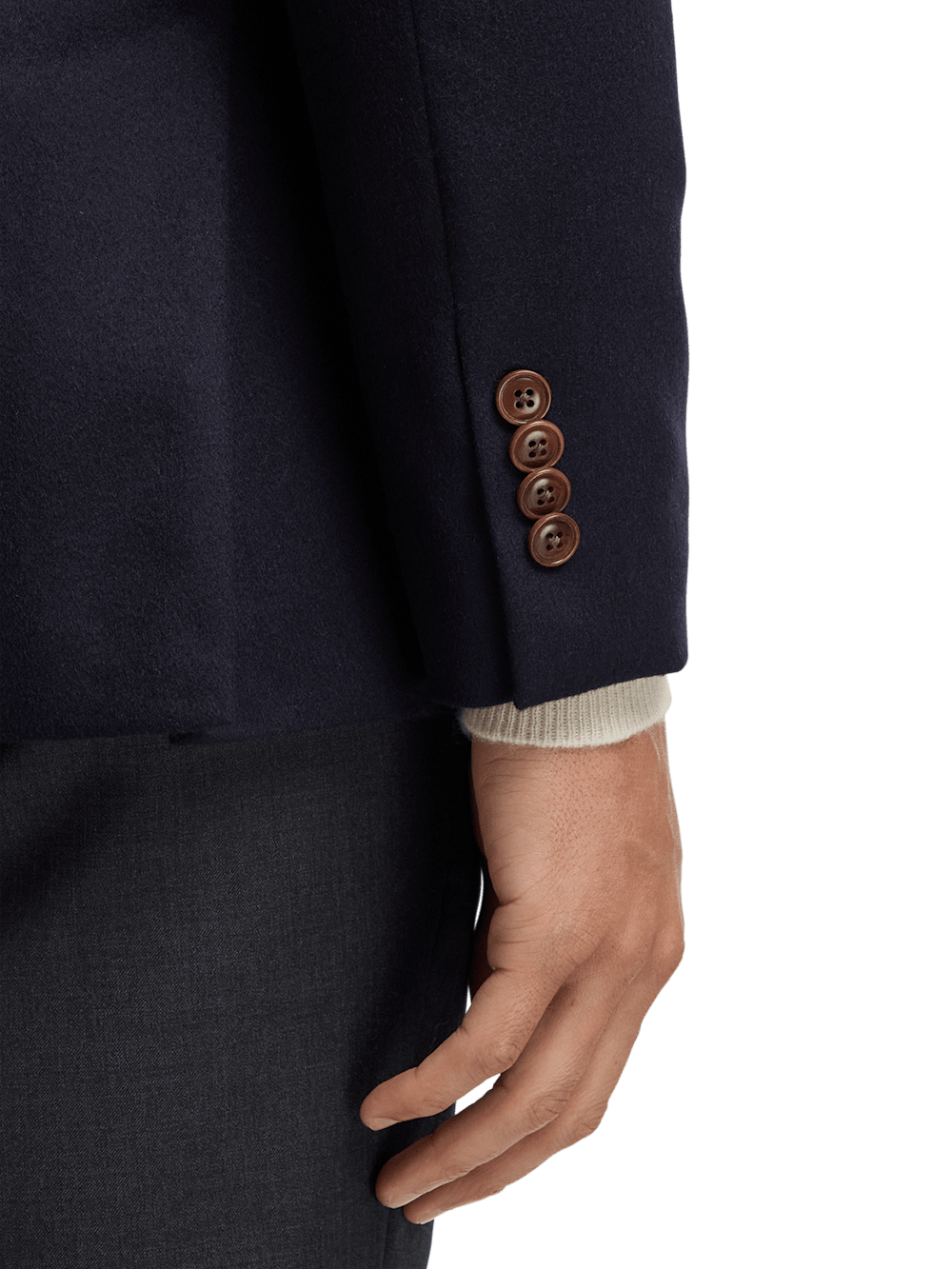 Alternate Image of Cashmere Single Breasted Notch Lapel Sport Coat-3