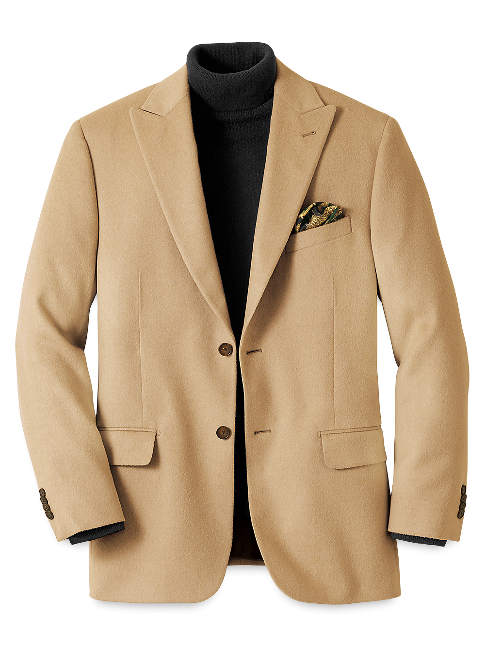 Product Image of Camel Hair Single Breasted Peak Lapel Sport Coat-Camel