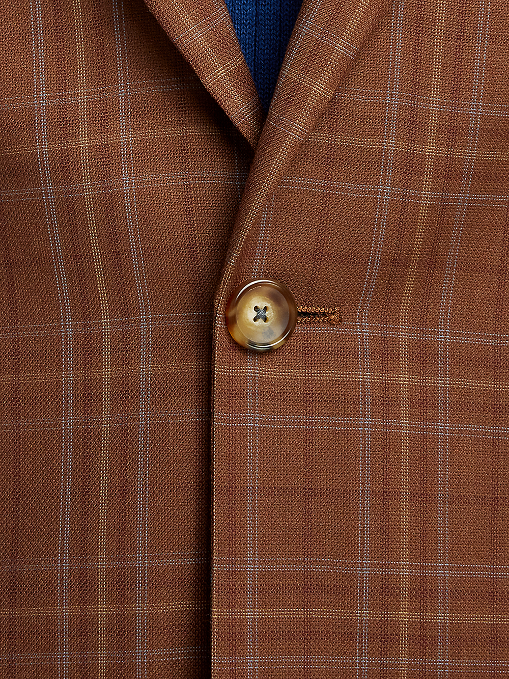 Alternate Image of Wool Plaid Single Breasted Peak Lapel Sport Coat-4