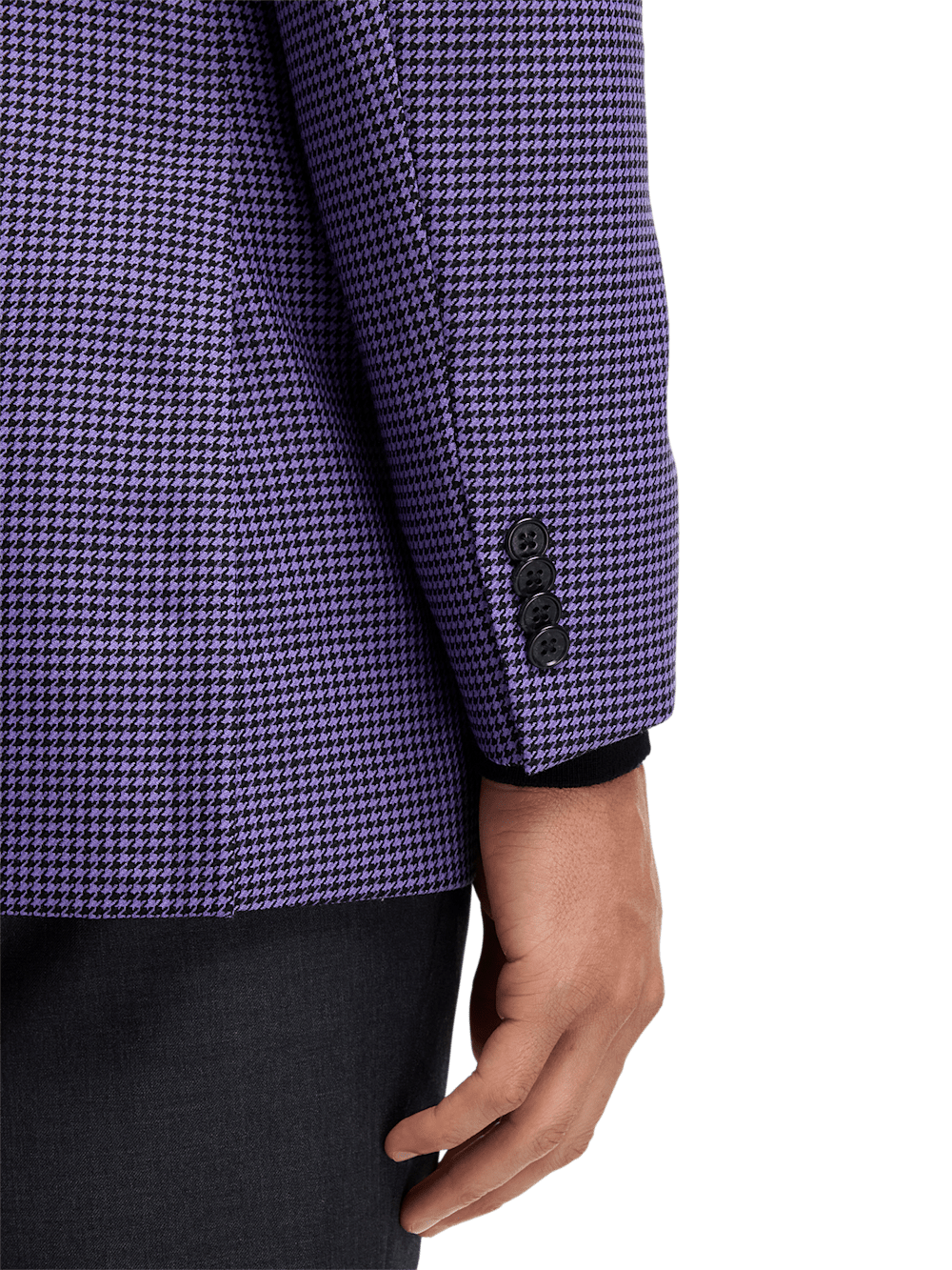 Alternate Image of Wool Houndstooth Single Breasted Peak Lapel Sport Coat-3