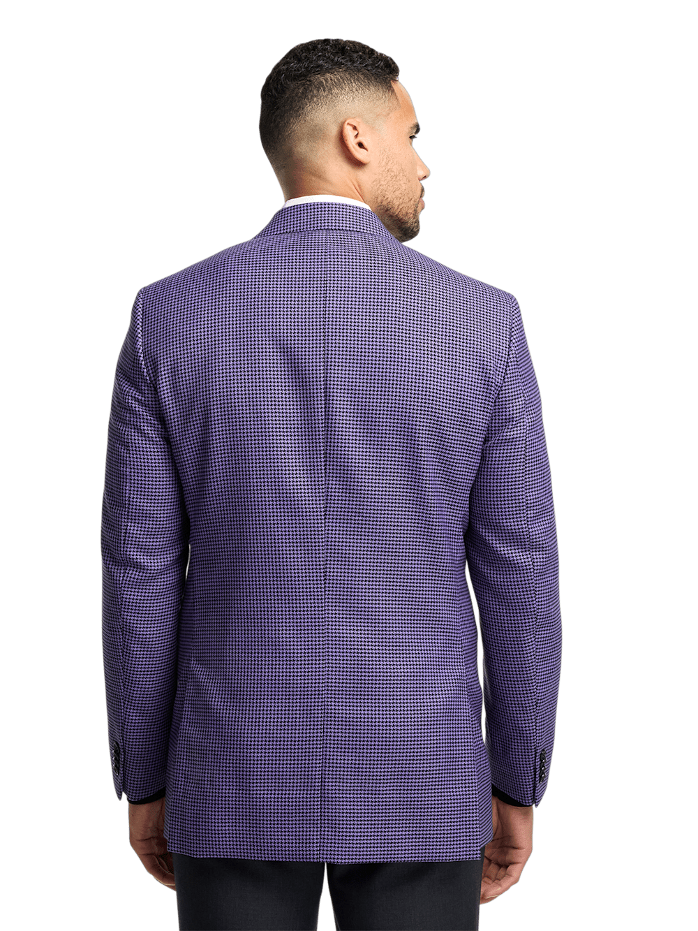 Alternate Image of Wool Houndstooth Single Breasted Peak Lapel Sport Coat-7