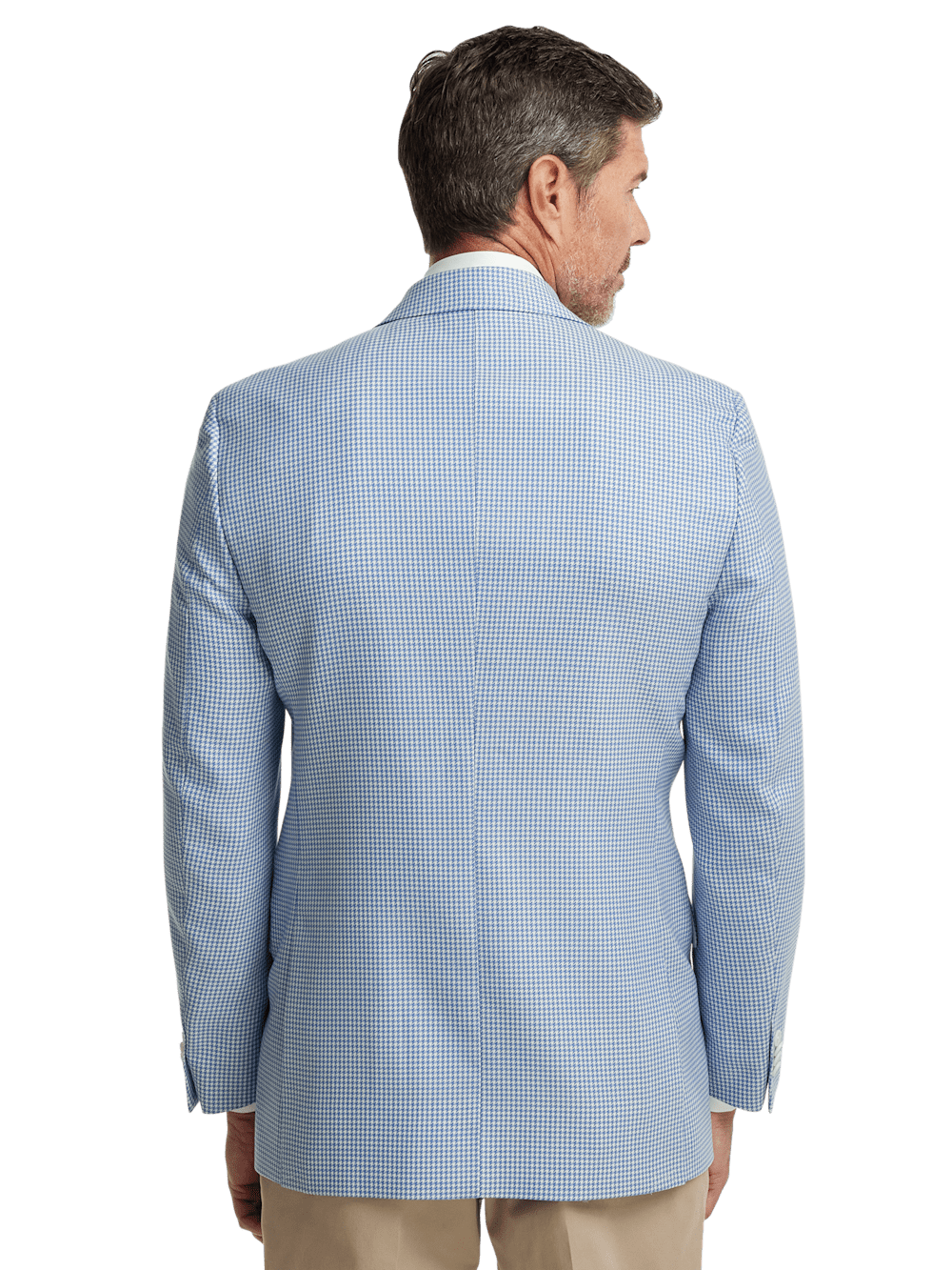 Alternate Image of Wool Houndstooth Single Breasted Peak Lapel Sport Coat-6