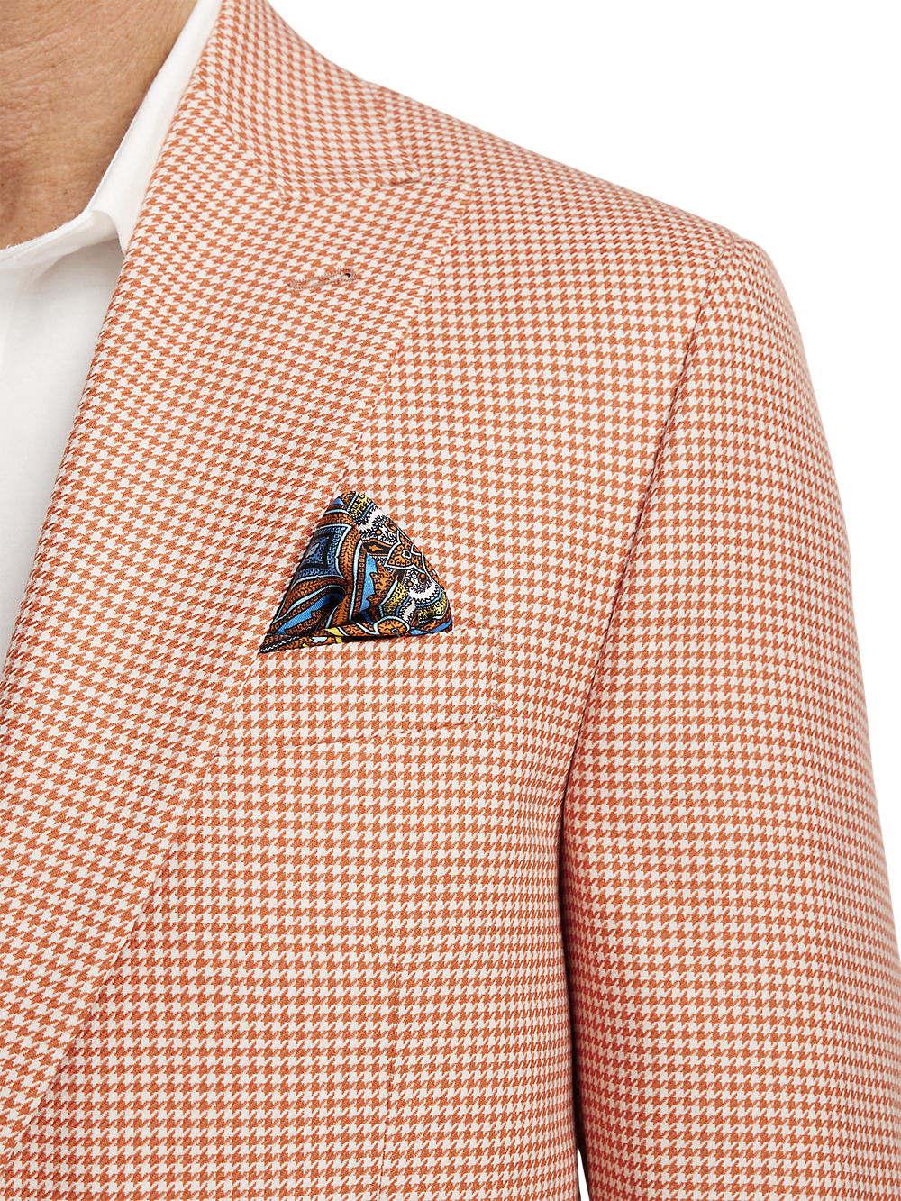 Alternate Image of Wool Houndstooth Single Breasted Peak Lapel Sport Coat-5