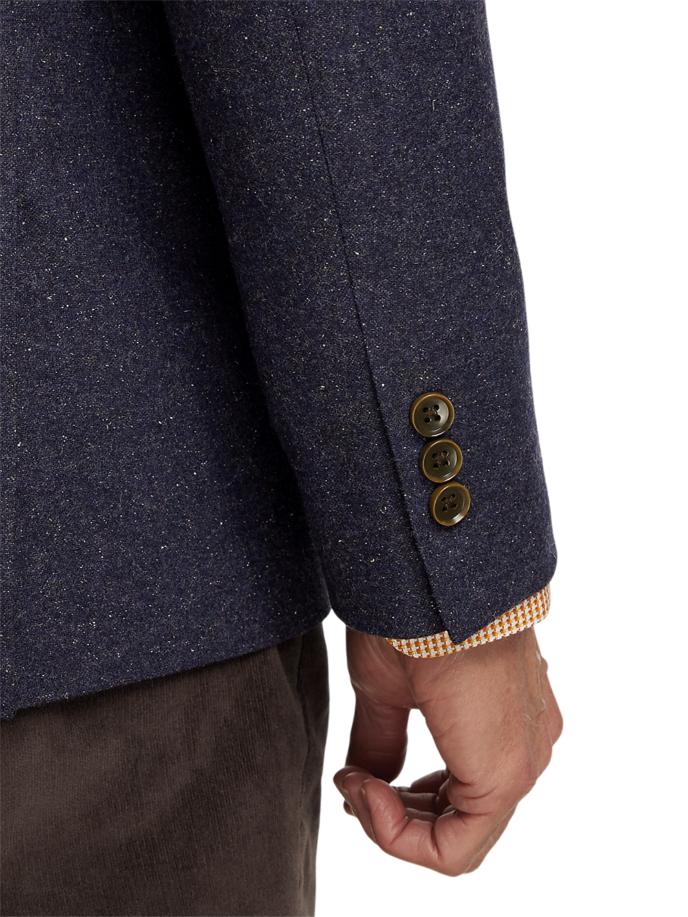 Alternate Image of Wool Blend Donegal Single Breasted Notch Lapel Sport Coat-2