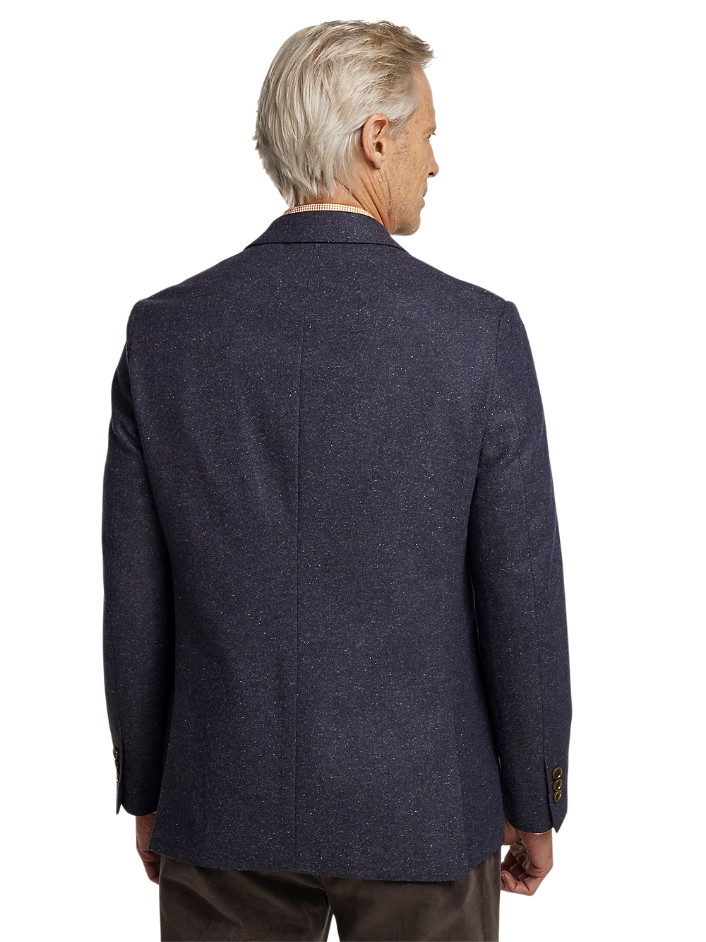 Alternate Image of Wool Blend Donegal Single Breasted Notch Lapel Sport Coat-6