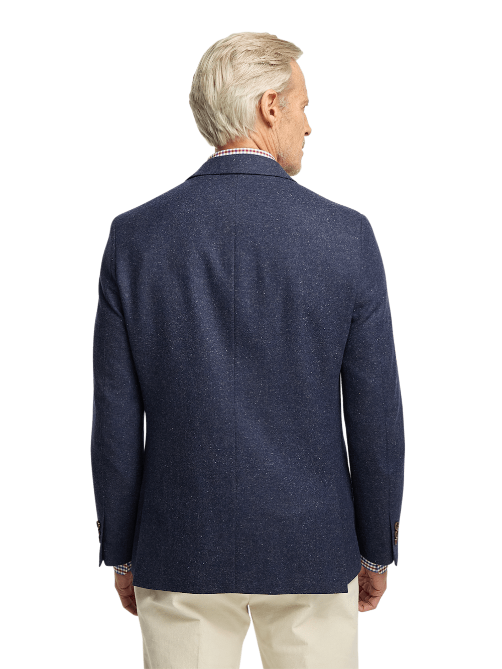 Alternate Image of Wool Blend Donegal Single Breasted Notch Lapel Sport Coat-7