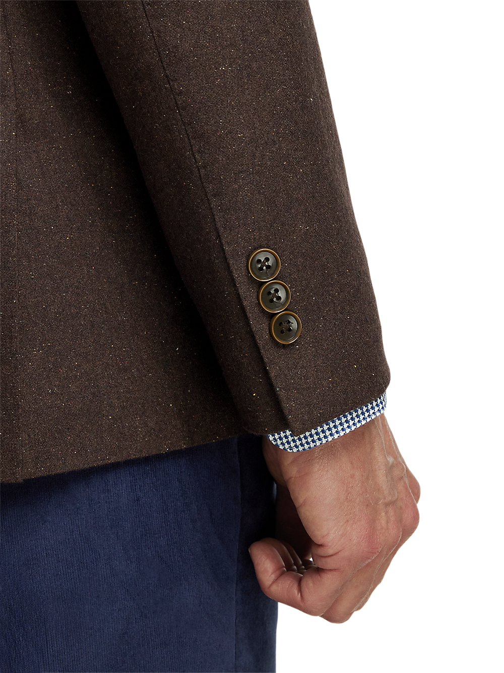 Alternate Image of Wool Blend Donegal Single Breasted Notch Lapel Sport Coat-2