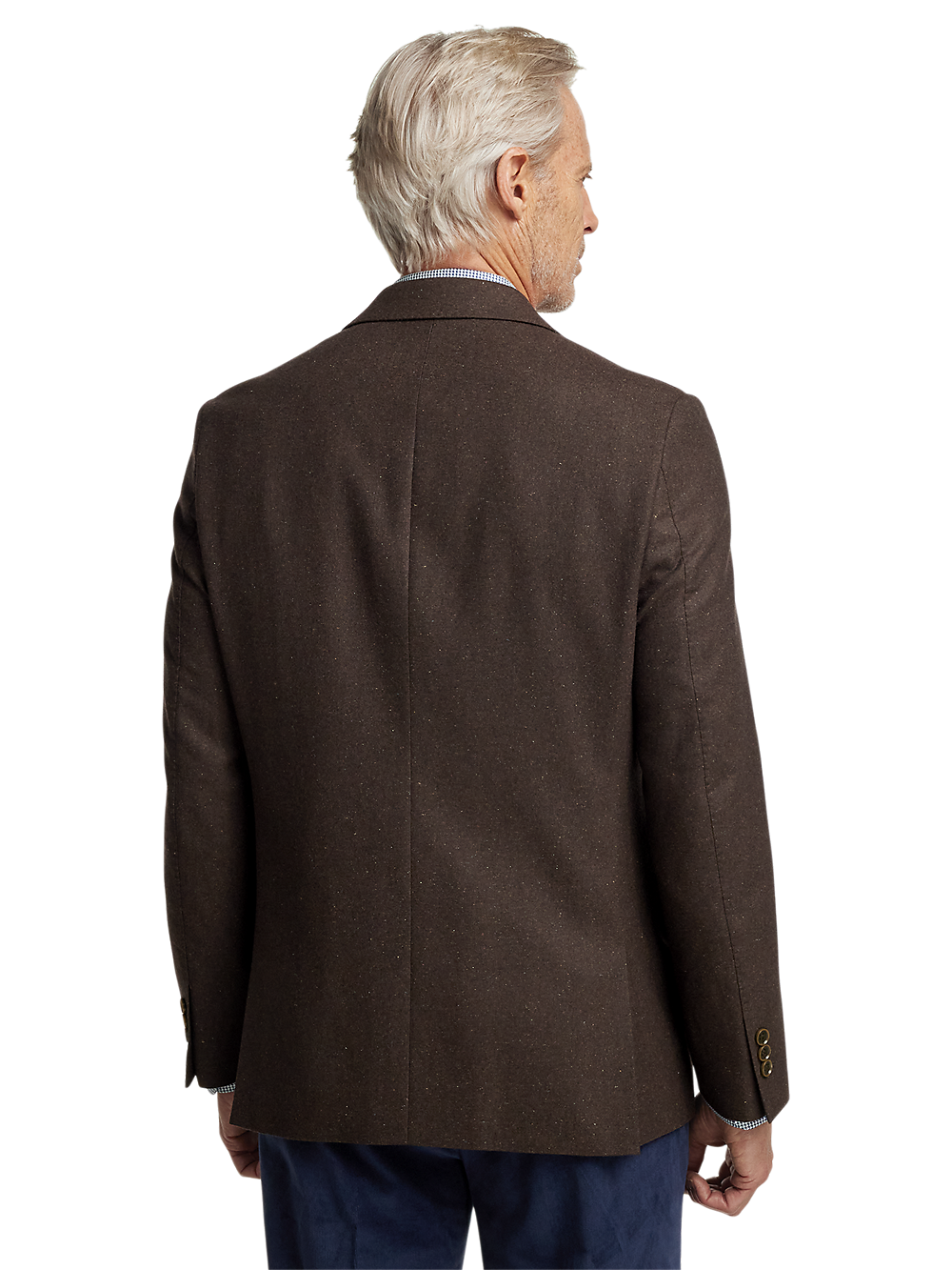 Alternate Image of Wool Blend Donegal Single Breasted Notch Lapel Sport Coat-6