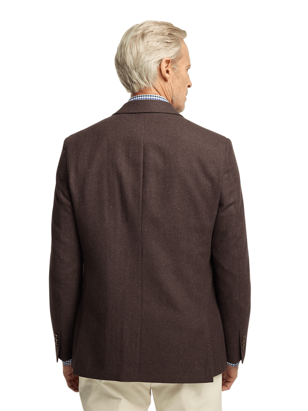 Alternate Image of Wool Blend Donegal Single Breasted Notch Lapel Sport Coat-7