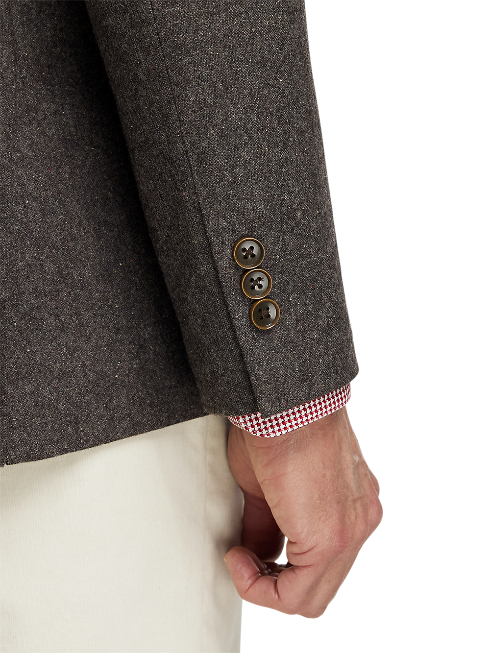 Alternate Image of Wool Blend Donegal Single Breasted Notch Lapel Sport Coat-2