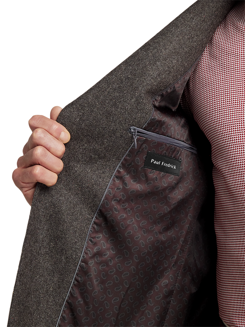 Alternate Image of Wool Blend Donegal Single Breasted Notch Lapel Sport Coat-3