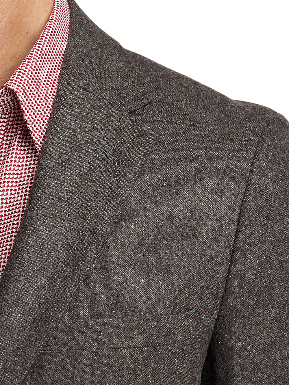 Alternate Image of Wool Blend Donegal Single Breasted Notch Lapel Sport Coat-5