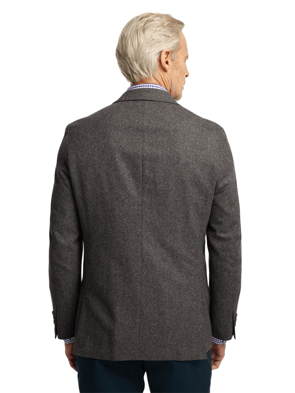 Alternate Image of Wool Blend Donegal Single Breasted Notch Lapel Sport Coat-7