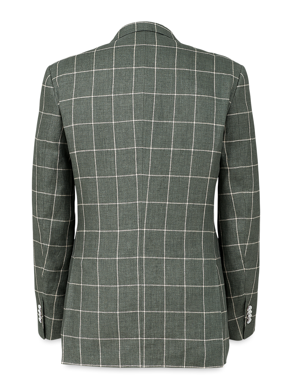 Alternate Image of Linen Windowpane Single Breasted Notch Lapel Sport Coat-4