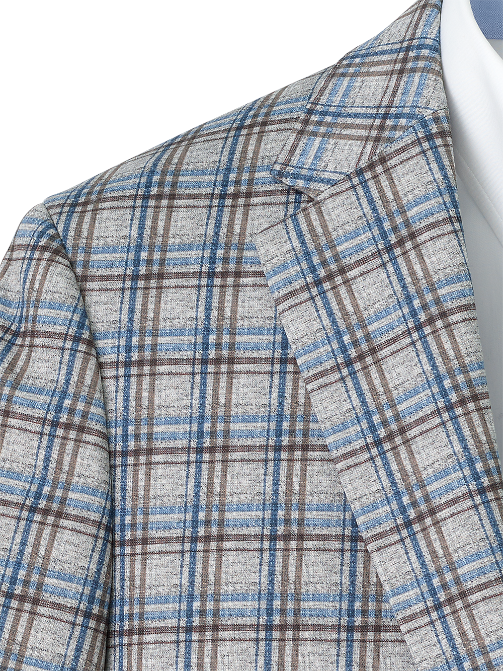 Alternate Image of Microfiber Knit Stretch Plaid Notch Lapel Sport Coat-2