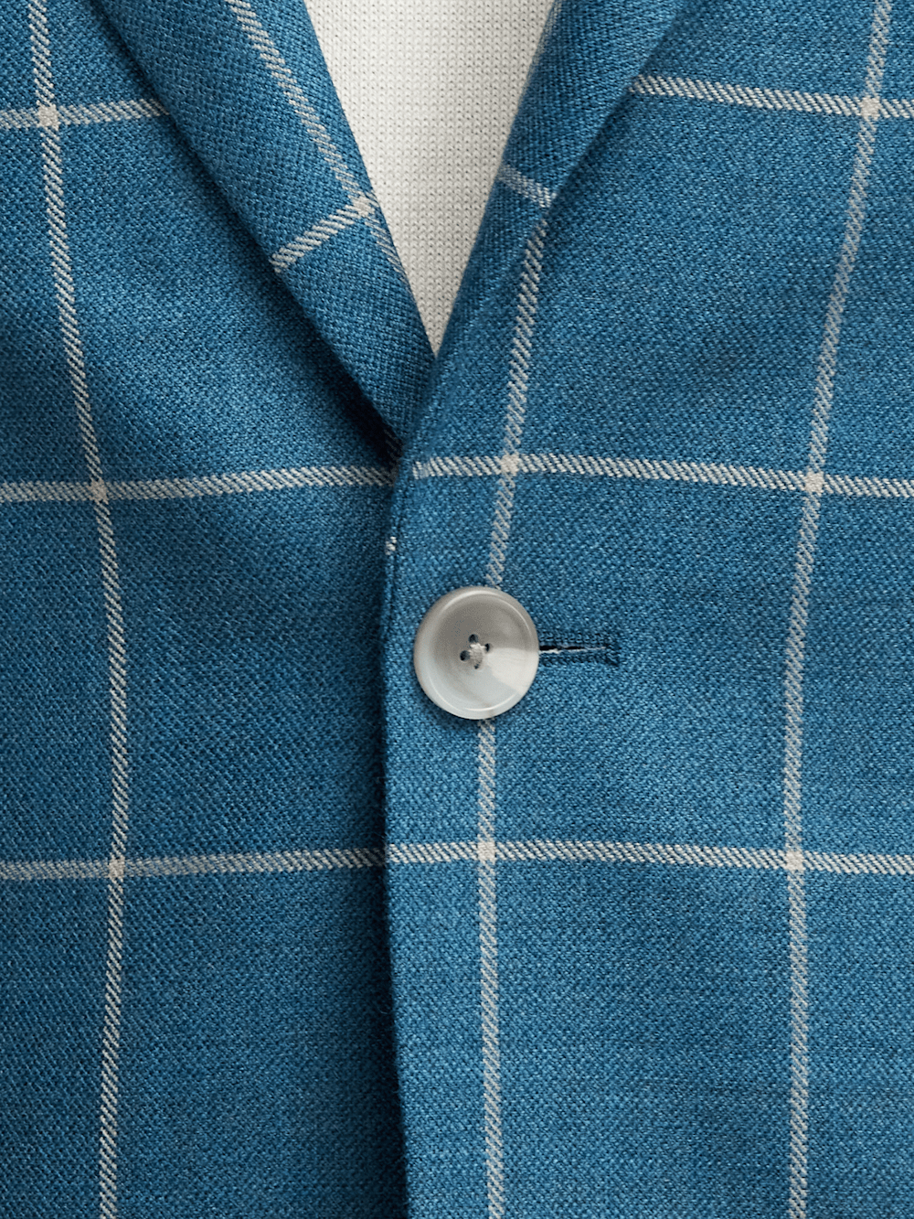 Alternate Image of Wool Windowpane Single Breasted Peak Lapel Sport Coat-4