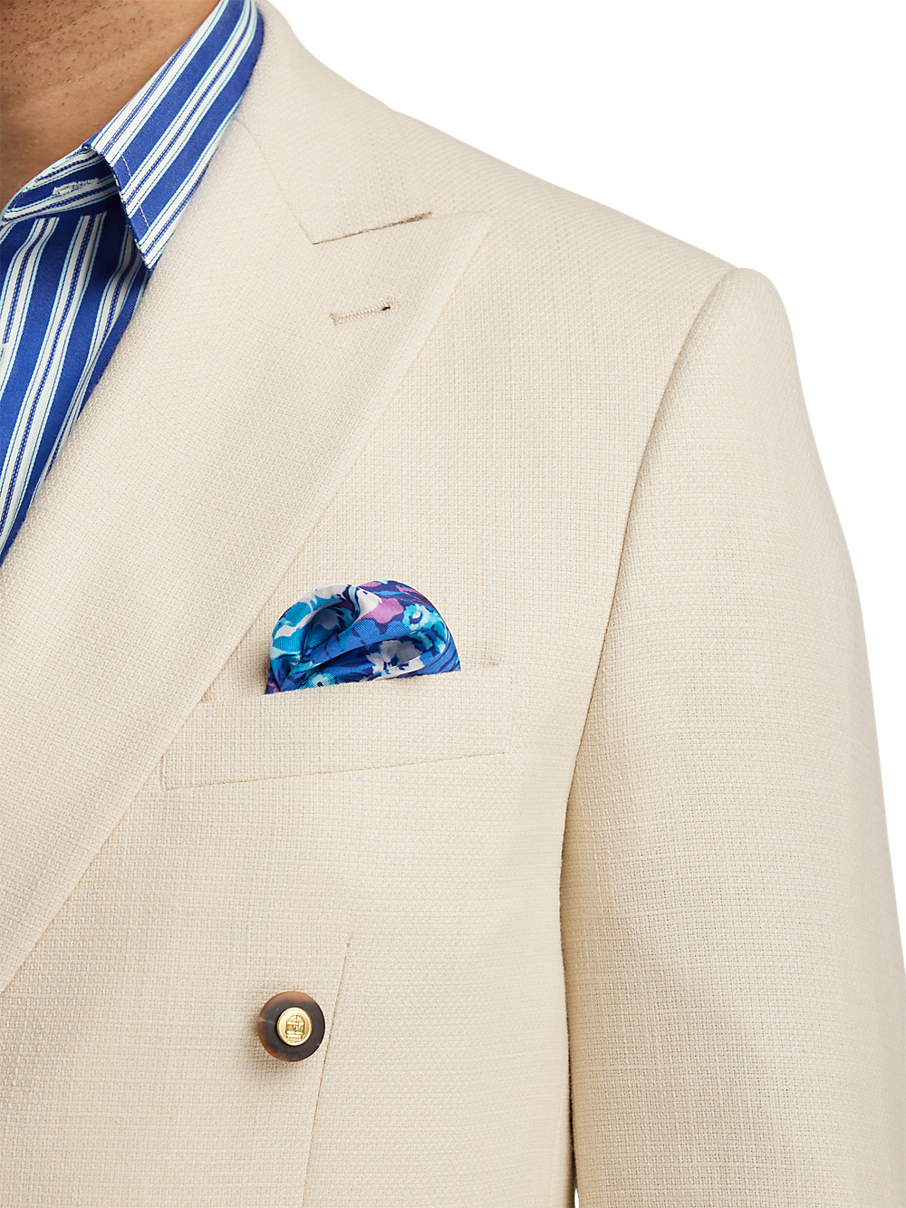 Alternate Image of Wool Blend Double Breasted Peak Lapel Sport Coat-5