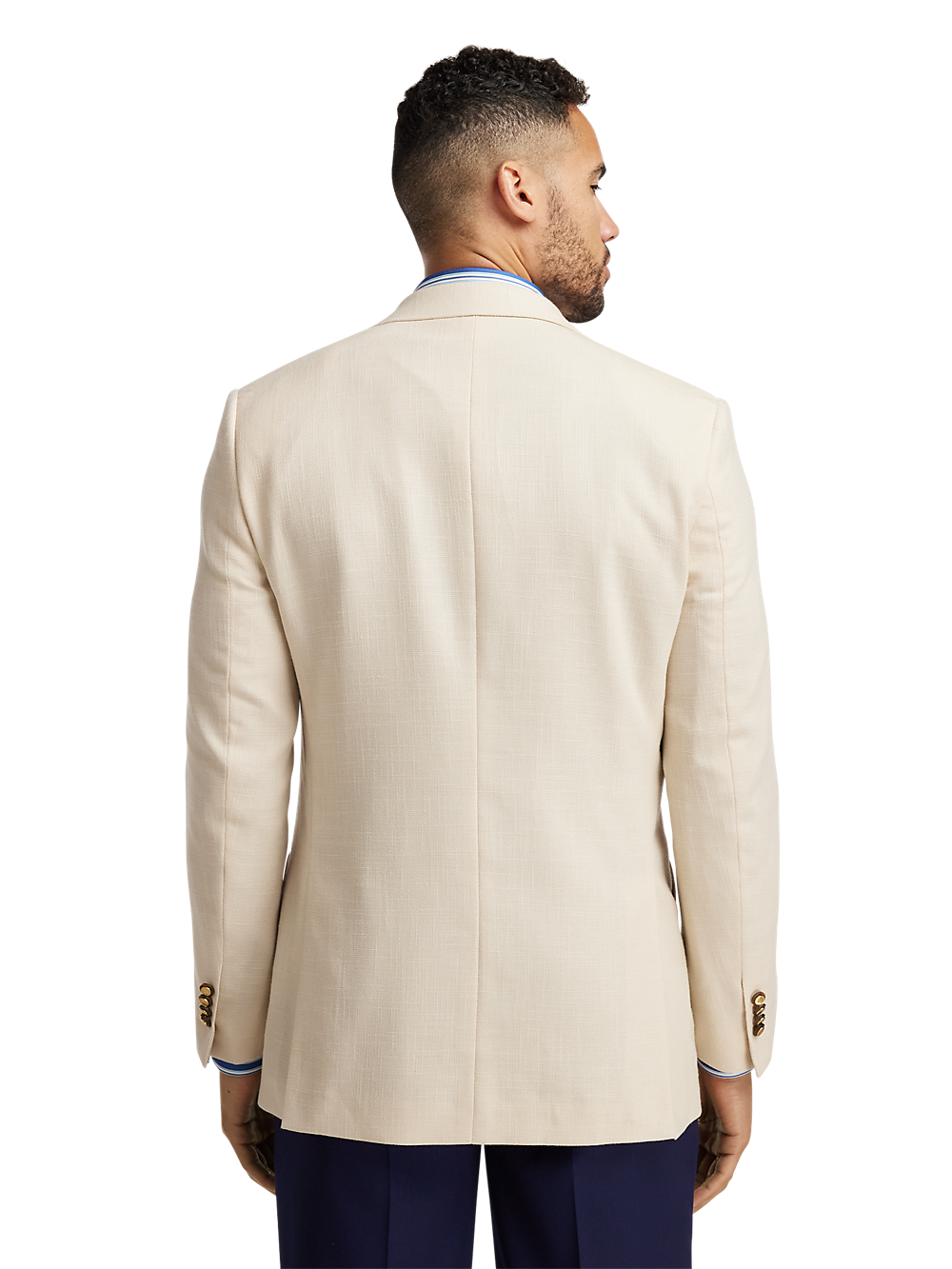 Alternate Image of Wool Blend Double Breasted Peak Lapel Sport Coat-6