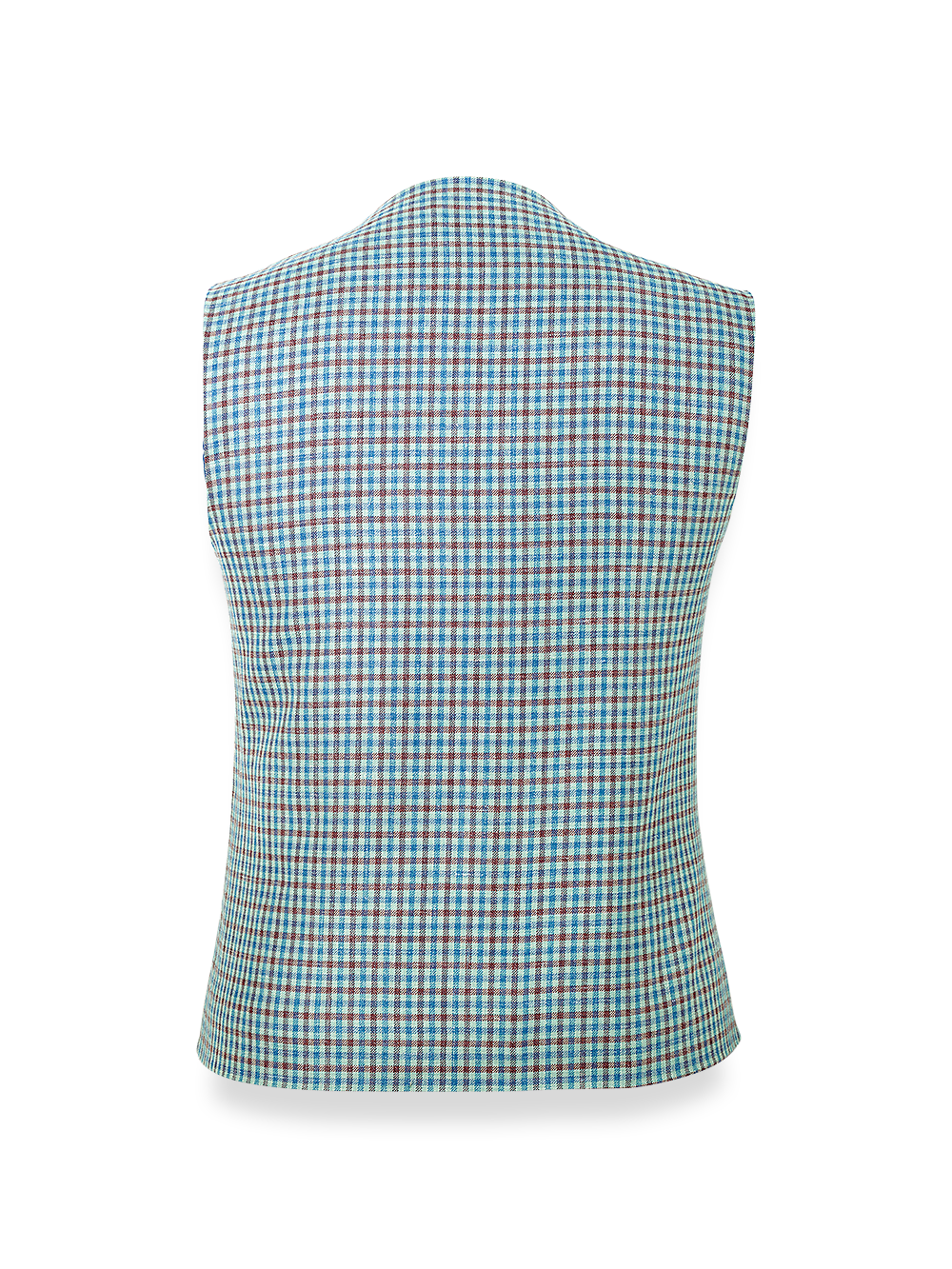 Alternate Image of Wool Blend Check Six Button Vest-2