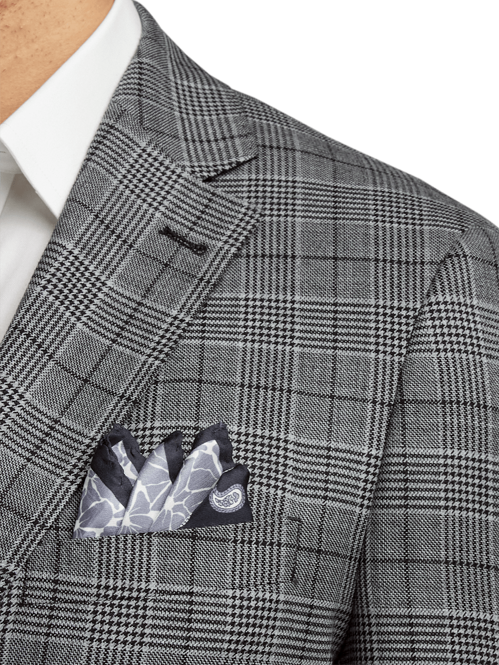 Alternate Image of Wool Plaid Single Breasted Notch Lapel Sport Coat-5