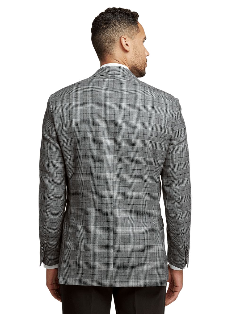 Alternate Image of Wool Plaid Single Breasted Notch Lapel Sport Coat-6