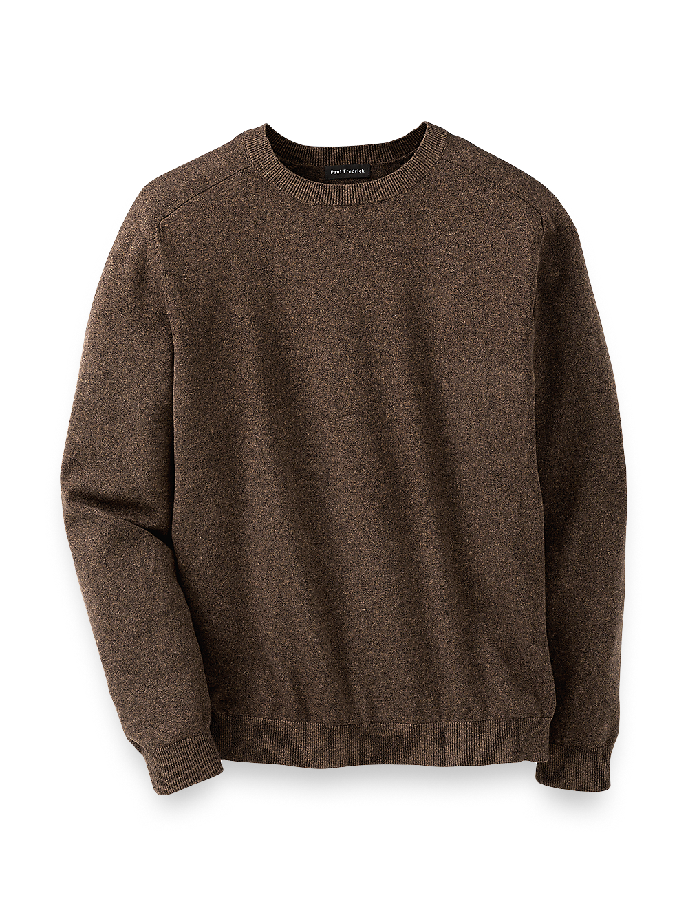 Product Image of Cotton Crew Neck Sweater-Brown