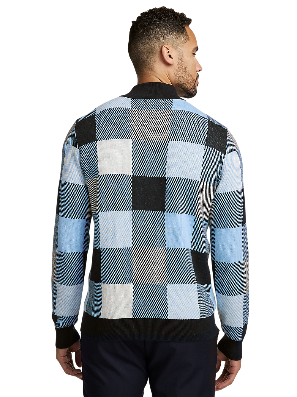 Alternate Image of Cotton Quarter Zip Mock Neck Sweater-4