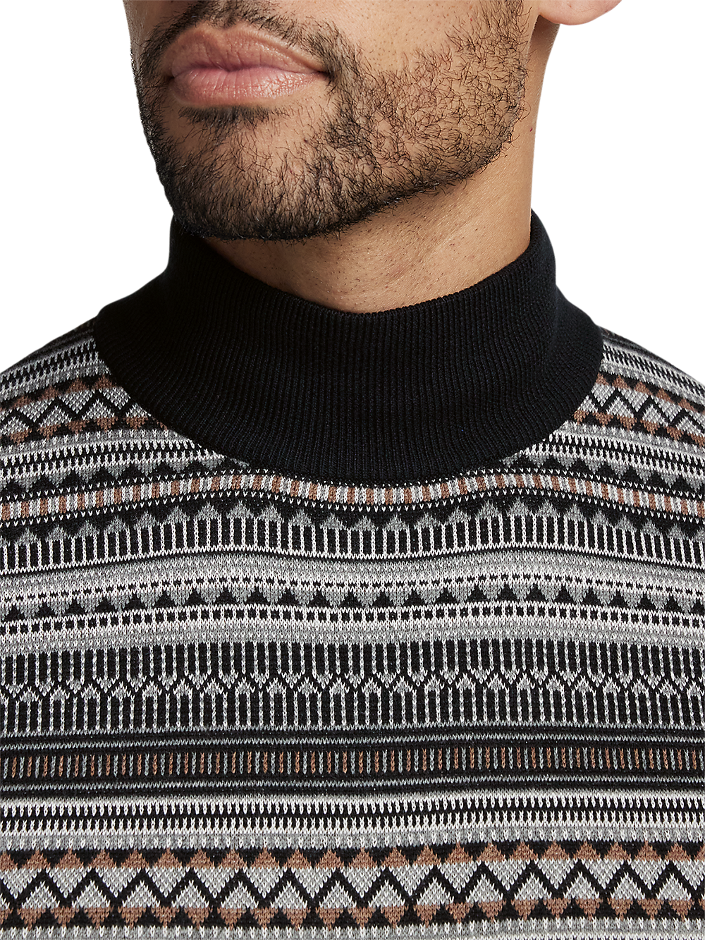 Alternate Image of Cotton Mock Neck Sweater-2